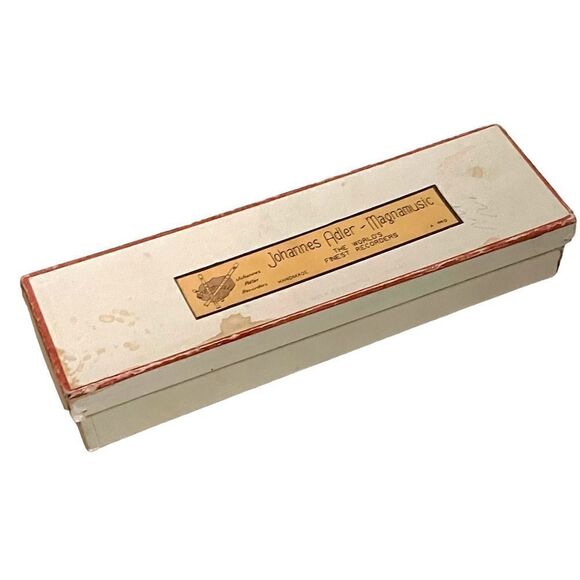 Handmade Germany Johannes-Adler Magnamusic Wood Recorder A:440 Original Box - Picture 14 of 16